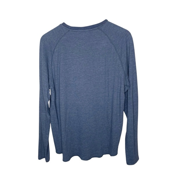 Marine Layer Double Knit Baseball Raglan Blue Large - Picture 6 of 14
